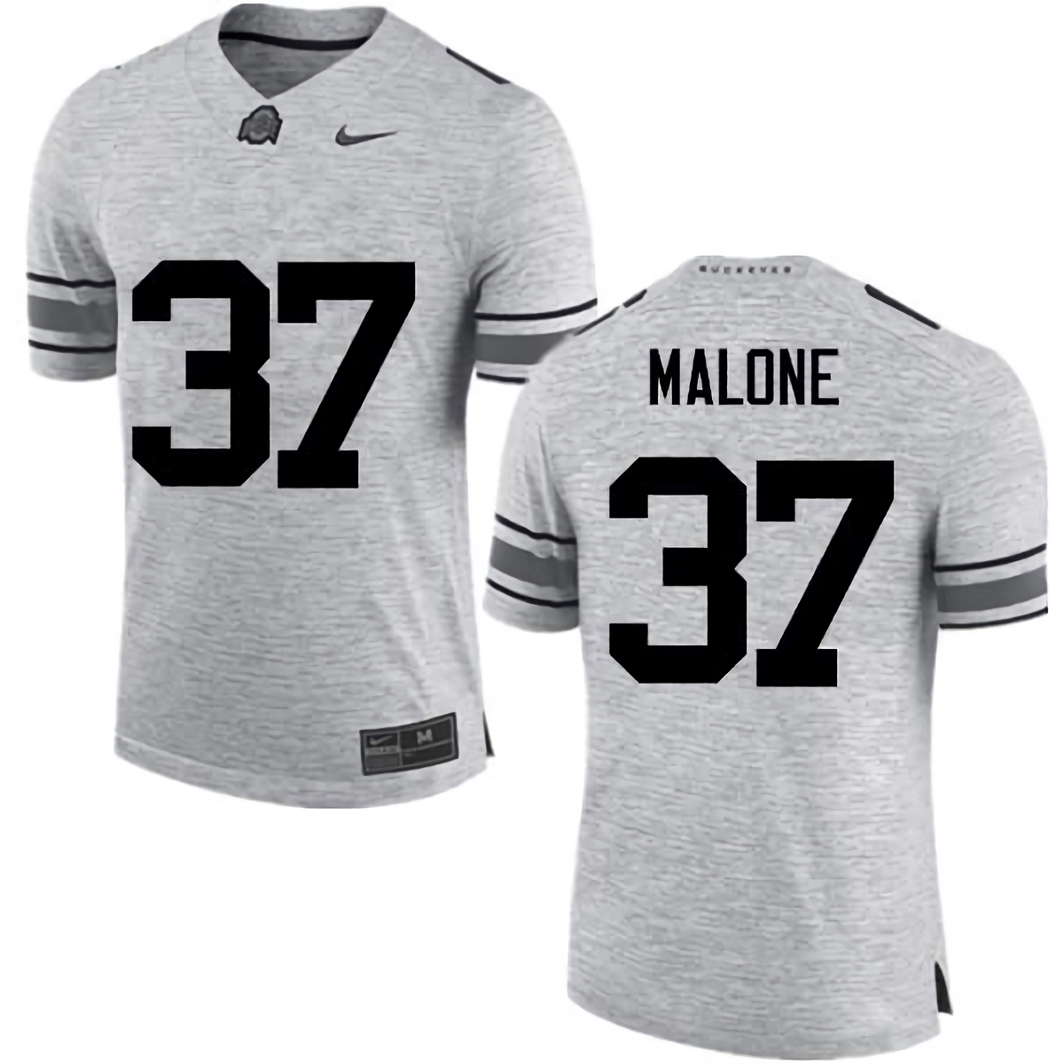 Derrick Malone Ohio State Buckeyes Men's NCAA #37 Nike Gray College Stitched Football Jersey ZRX7756GZ